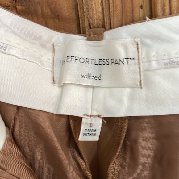 Wilfred Effortless Pant Sz 0 Camel - Picture 2 of 3